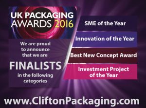 UK Packaging Awards 2016 Finalist