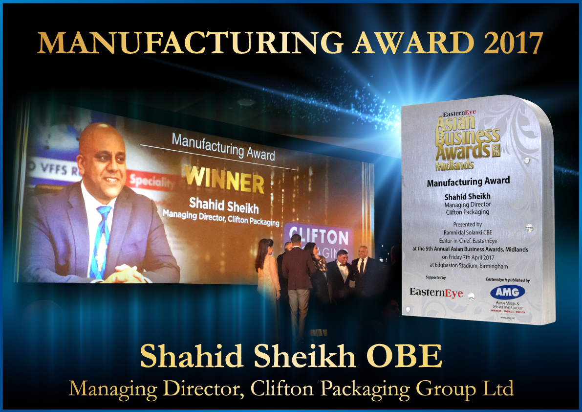 Manufacturing Awards 2017, Clifton Packaging Group Ltd.